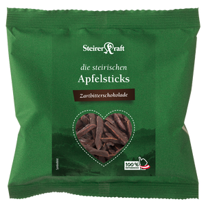 Steirische Apfelsticks Zartbitterschokolade Premium